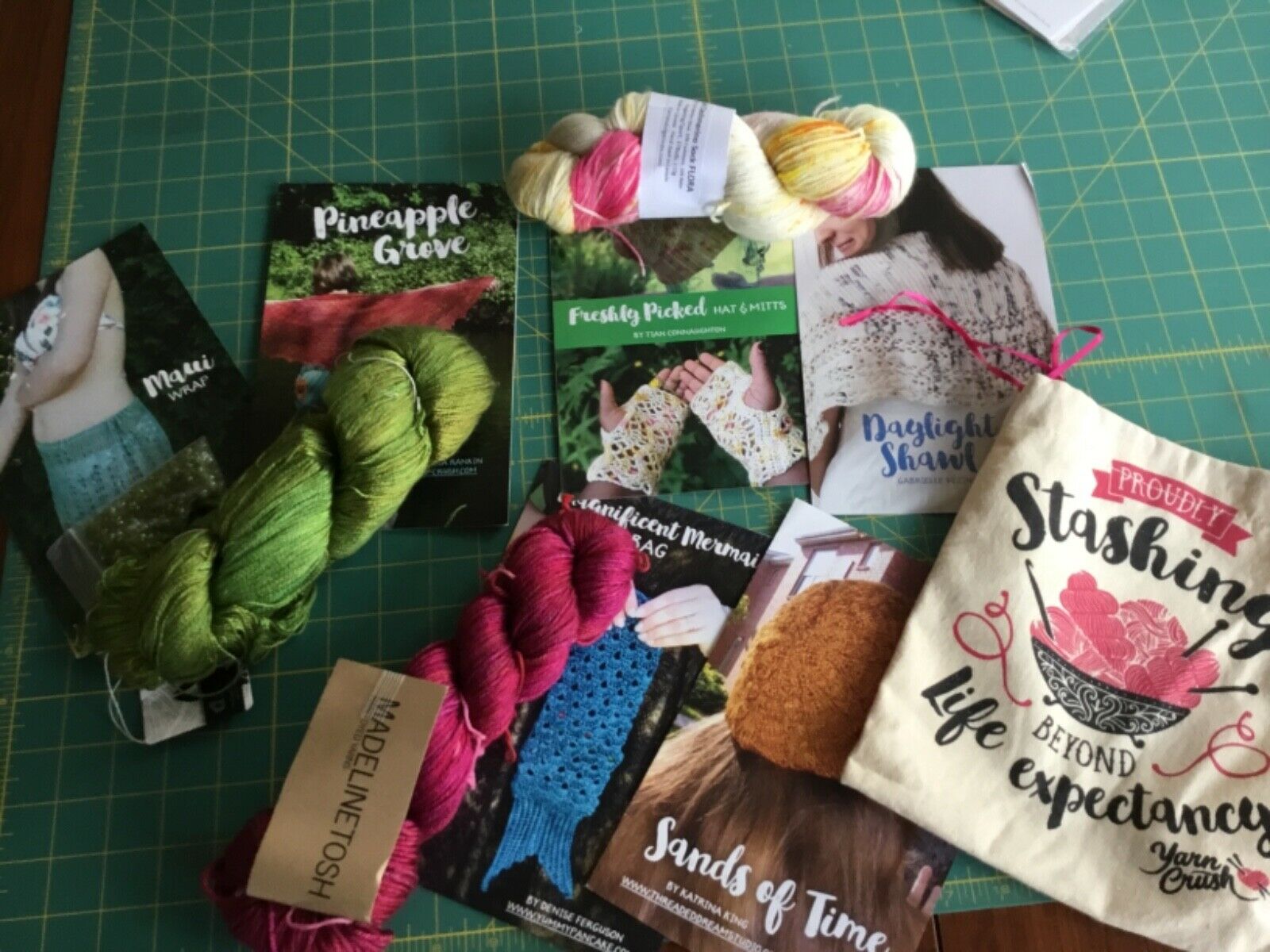 3 Yarn Crush Kits. Crochet Or Knit Kits. 6 Patterns.