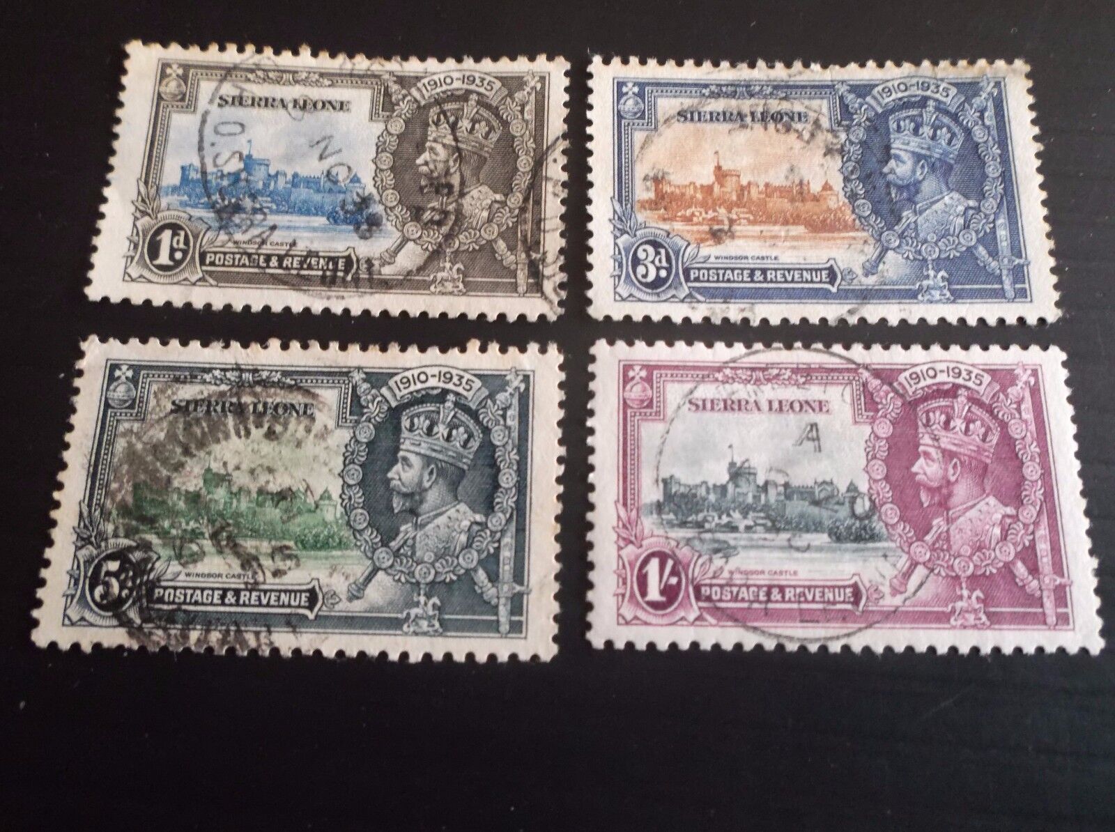 Sierra Leone 1935 Sg 181-184 Silver Jubilee Used