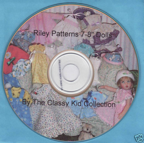 For Riley Doll Clothes Patterns 34 Patterns On Cd