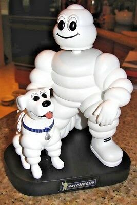 Michelin Man & Dog 7" Bobblehead Doll Promotional Item Michelin Tire Man L@@k
