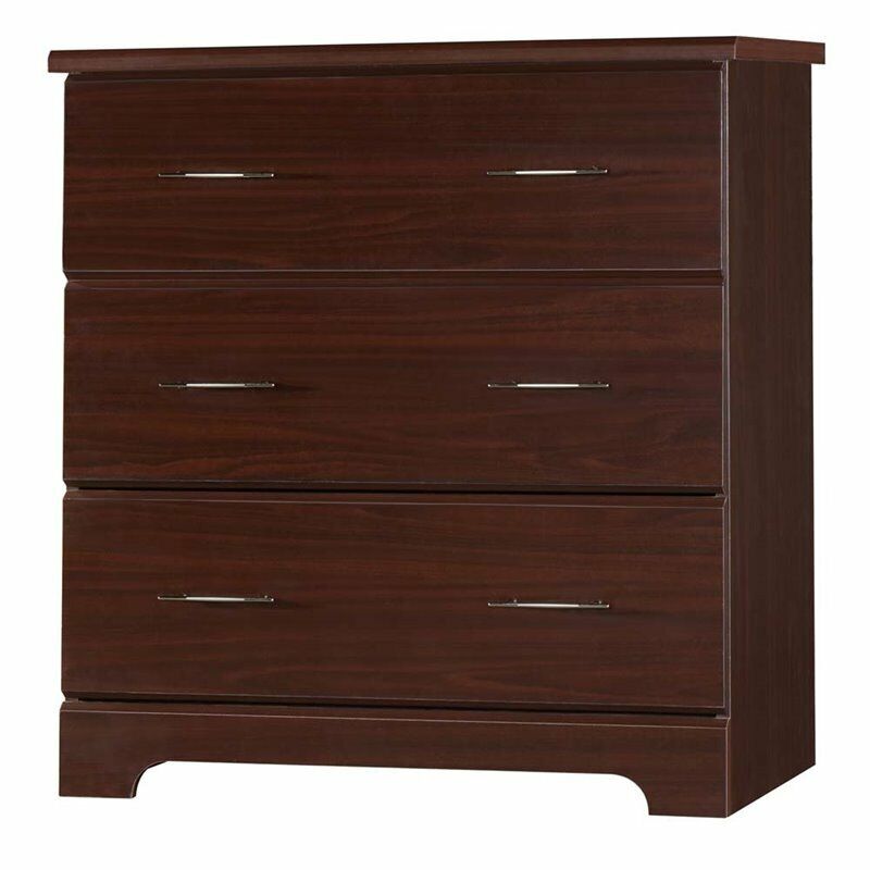 Rosebery Kids Traditional Wood 3 Drawer Chest In Espresso