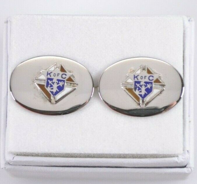 Knights Of Columbus Sterling Silver Cuff Links