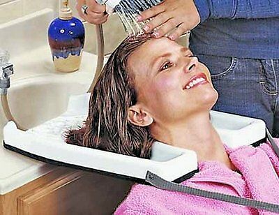 Safety Contoured Portable Salon Home Shampoo Hair Washing Sink Tub Tray New