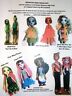 Ng Creations Sew Pattern #3 Outfits Jeans Fits Monster High Boy & Girl Dolls