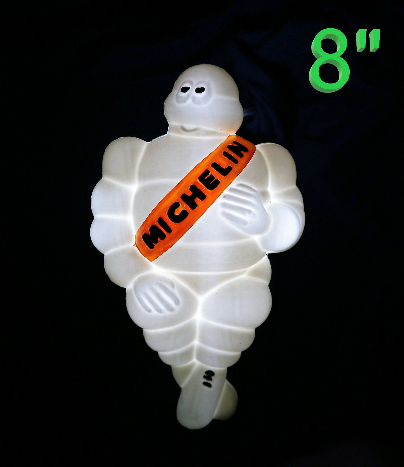 8"white Light Michelin Man Doll Figure Bibendum Advertise Tire Collectibles