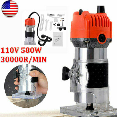 1/4''inch Electric Hand Trimmer Wood Laminate Router Joiner Tool 30000rpm