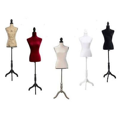 Female Mannequin Foam Clothes Torso Dress Form Display Lady Tripod Stand