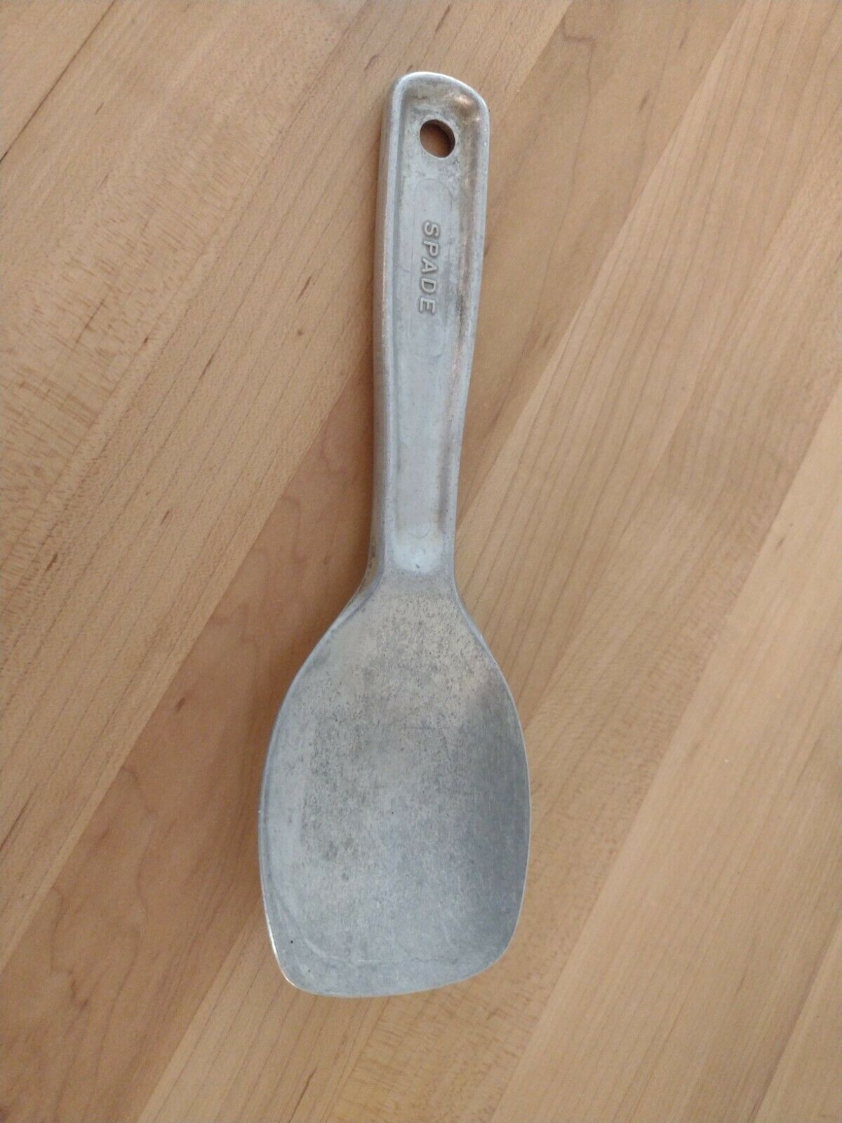 Vintage Roldip 8.5" Aluminum Ice Cream Spade Spoon Made In Maumee Ohio Usa
