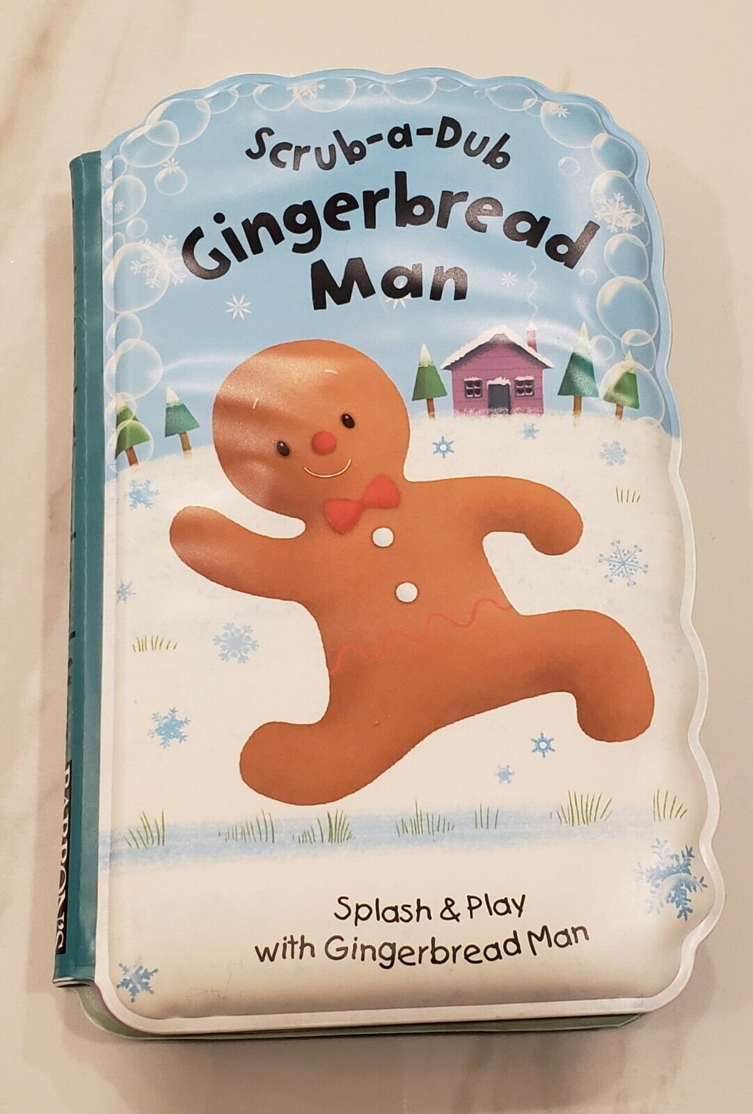 Scrub-a-dub Gingerbread Man Bath Book & Bath Mitt Splash & Play Gift Set