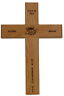 Wedding Cross Solid Oak Personalized Engraved Unique Gift Religious *