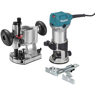 Makita 1-1/4 Hp Slim & Compact Double Insulated Router Kit Rt0701cx7 New