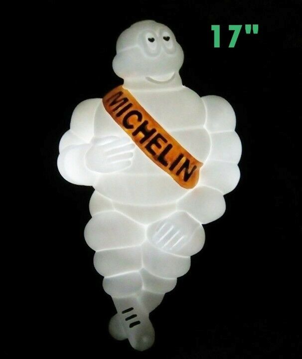 17"white Light Michelin Man Doll Figure Bibendum Advertise Tire,collect Freeship