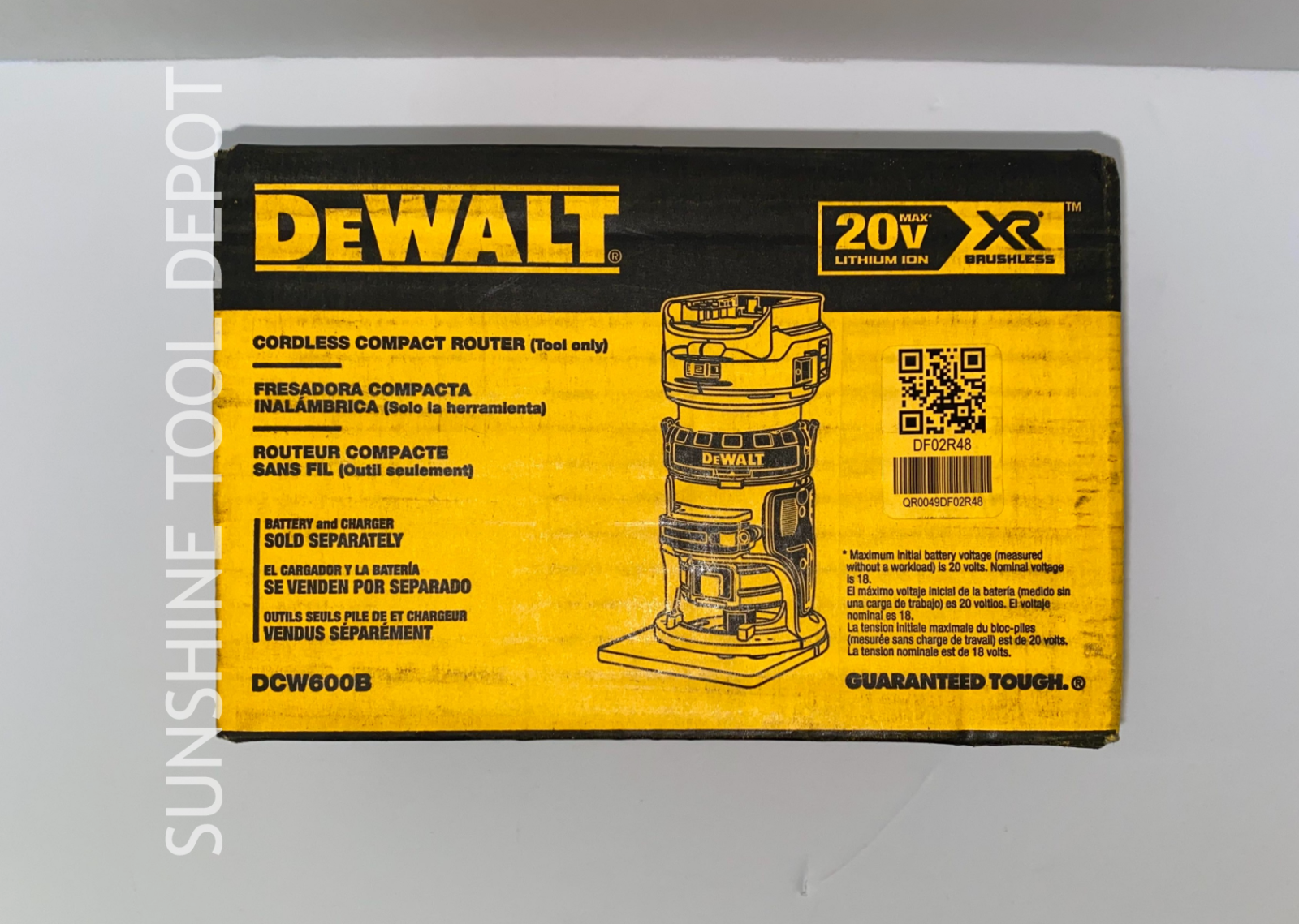 Dewalt Dcw600b 20v Max Xr® Brushless Cordless Compact Router