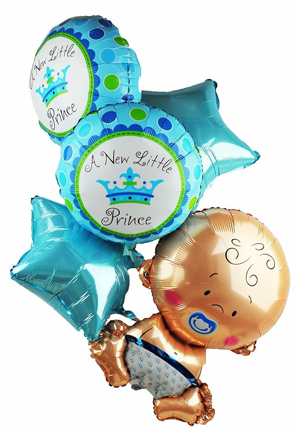 Baby Shower Boy Girl Decorations Set Balloon Huge Foil Helium Balloons Newborn