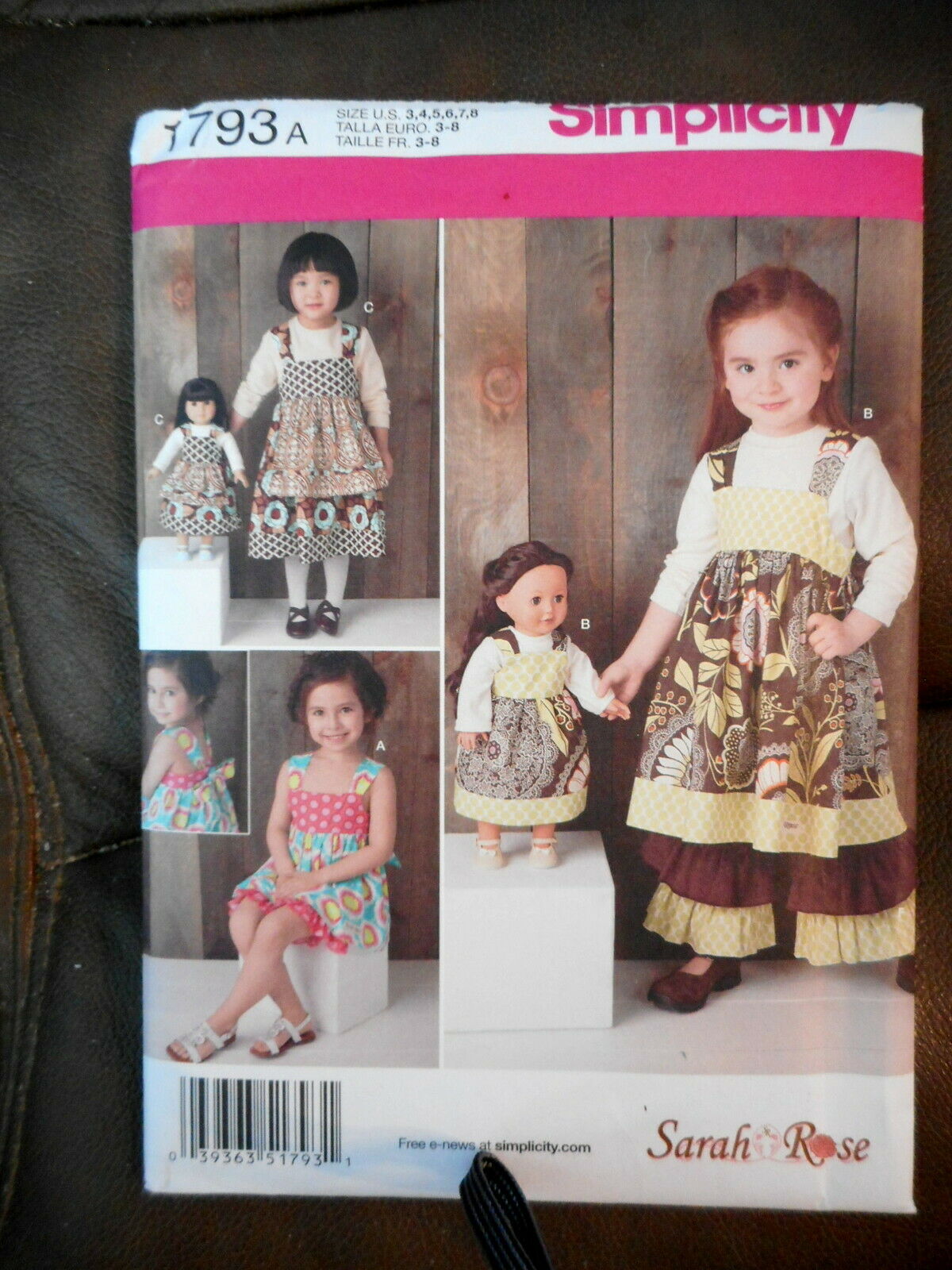 More Ruffles Simplicity 18" Doll & Girl Sewing Pattern # 1793
