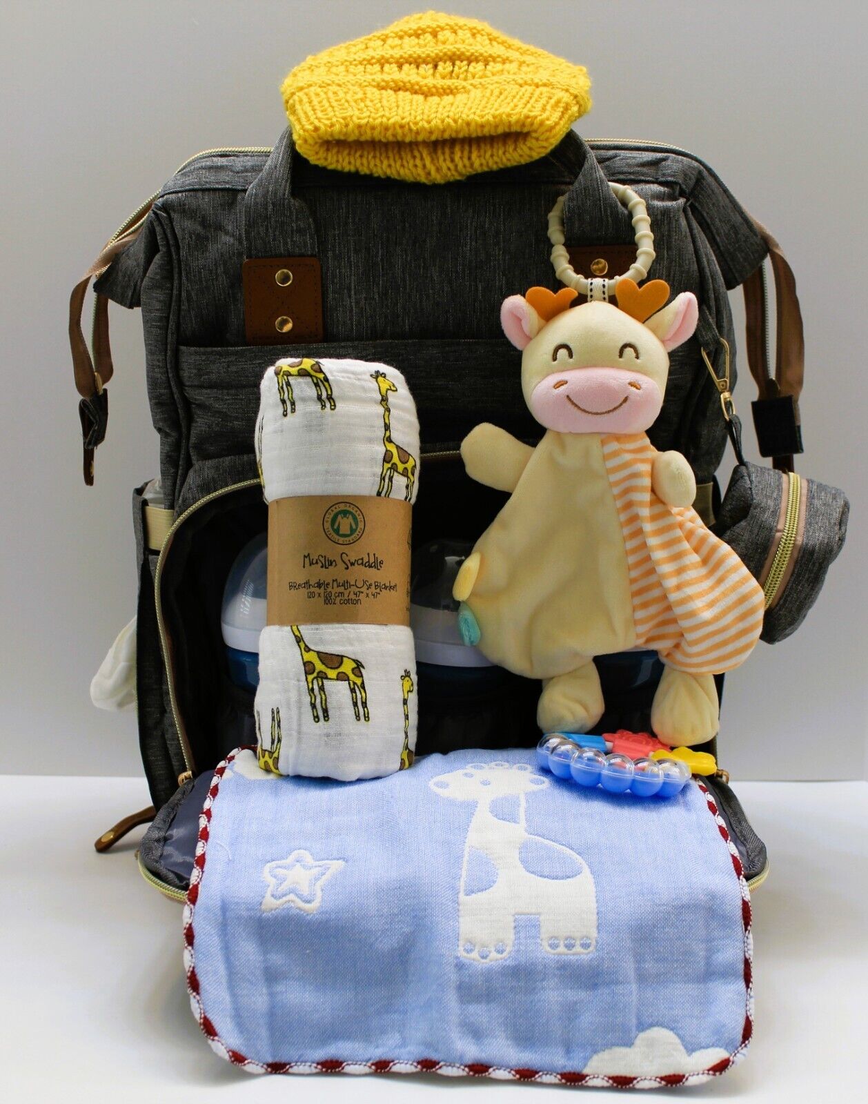 Baby Shower Gift Basket, Baby Shower Gift Bag, Diaper Bag Backpack, Baby Gift