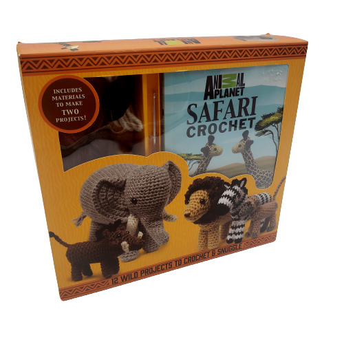 Animal Planet Safari Crochet Kit Yarn Hook Instructions New Complete