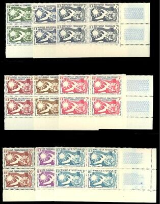1958 Human Rights Omnibus Issue Complete In Mnh Corner Blocks All Nine Countries